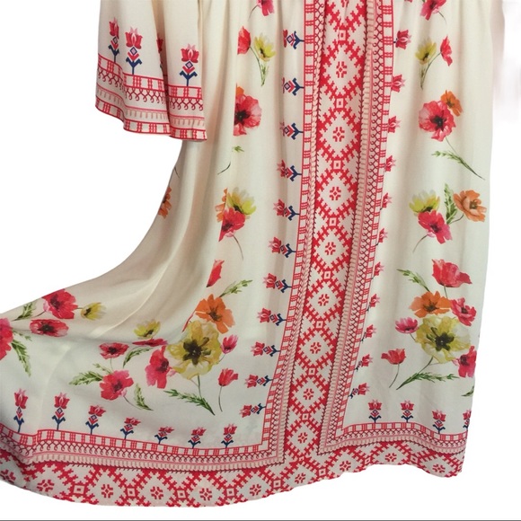 JEALOUS TOMATO Floral Midi DRESS S Bell Poppies - Picture 6 of 12
